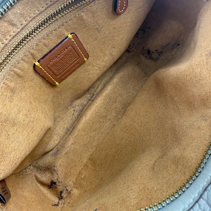 Coach Grey Pebbled Leather Camera Handbag - Lux Central