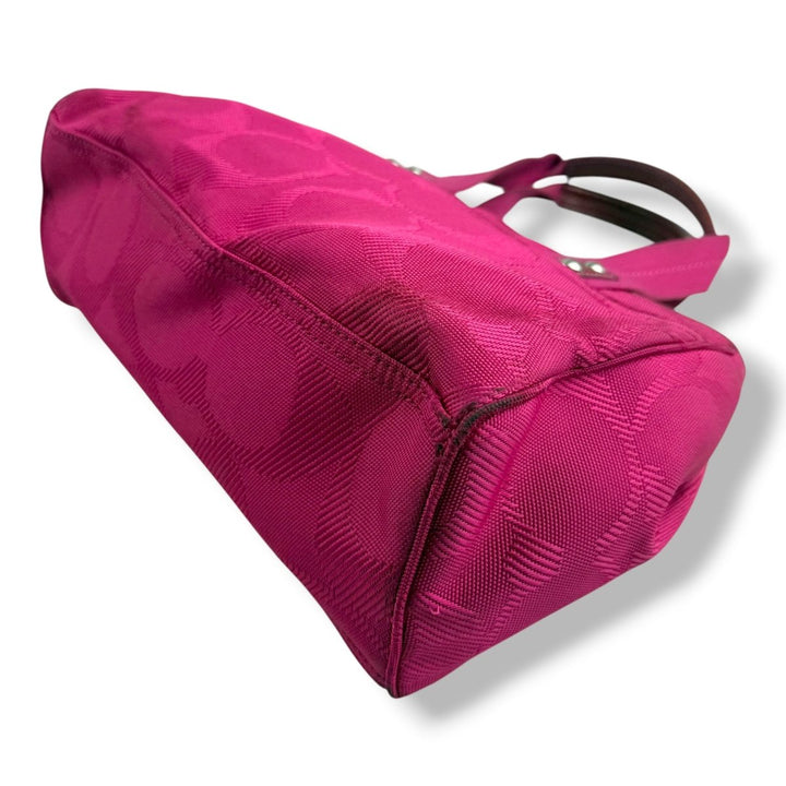 Coach Hot Pink Daisy Signature Handbag - Lux Central