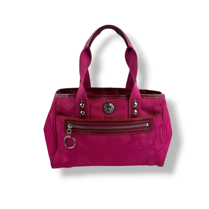 Coach Hot Pink Daisy Signature Handbag - Lux Central