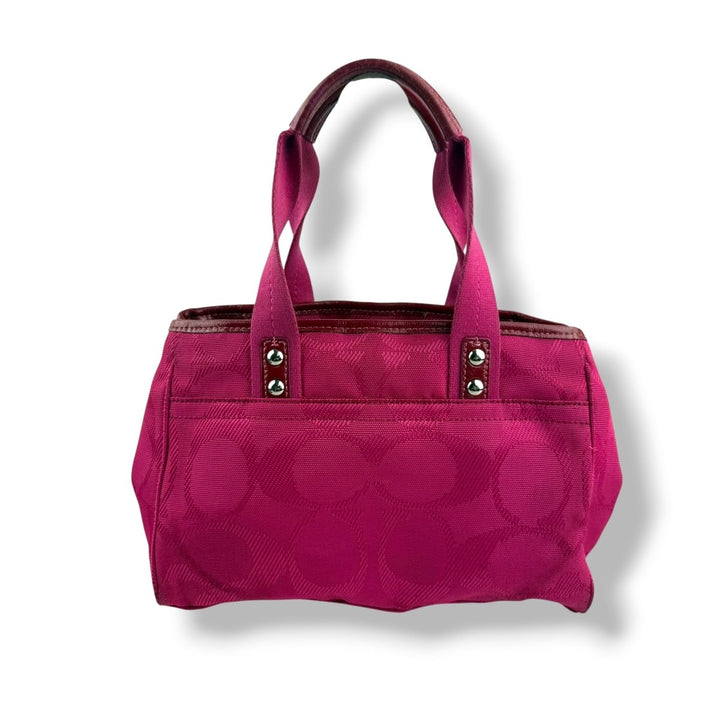 Coach Hot Pink Daisy Signature Handbag - Lux Central