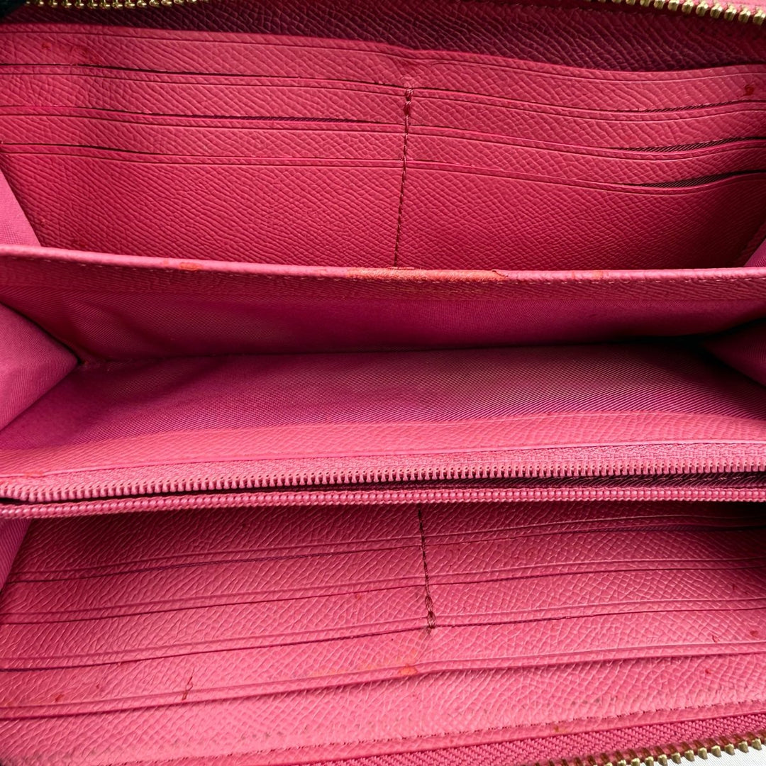 Coach Madison Zip Fuchsia Zip Around Wallet - Lux Central
