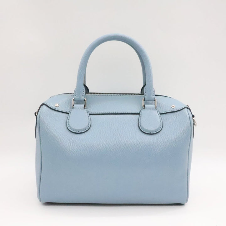 Coach Mini Bennett Light Blue Satchel Handbag - Lux Central