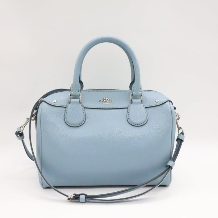 Coach Mini Bennett Light Blue Satchel Handbag - Lux Central