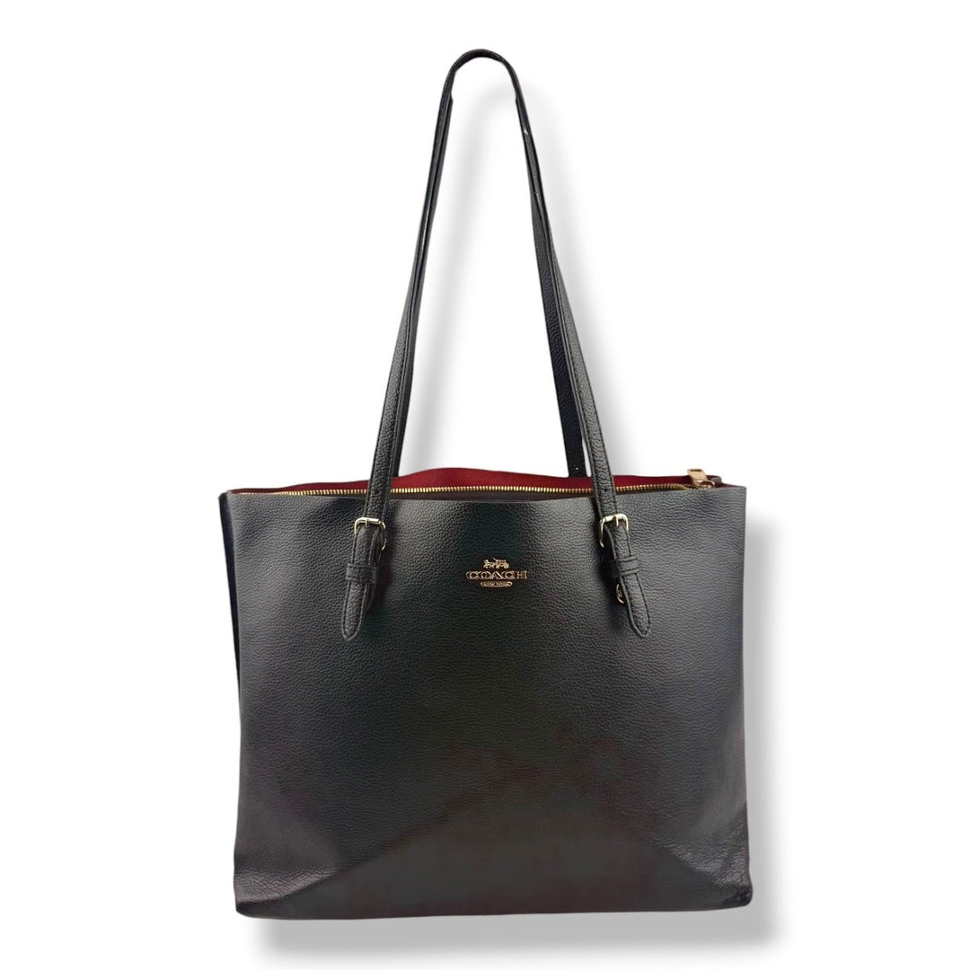Coach Mollie Black Tote Handbag - Lux Central