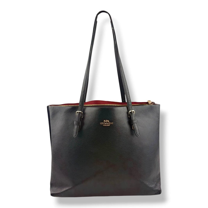 Coach Mollie Black Tote Handbag - Lux Central
