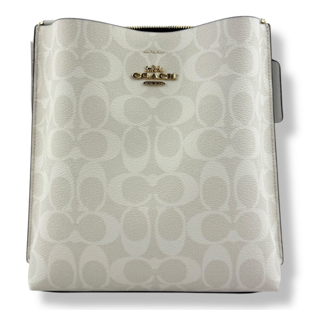 Coach Mollie Bucket Bag White Handbag - Lux Central