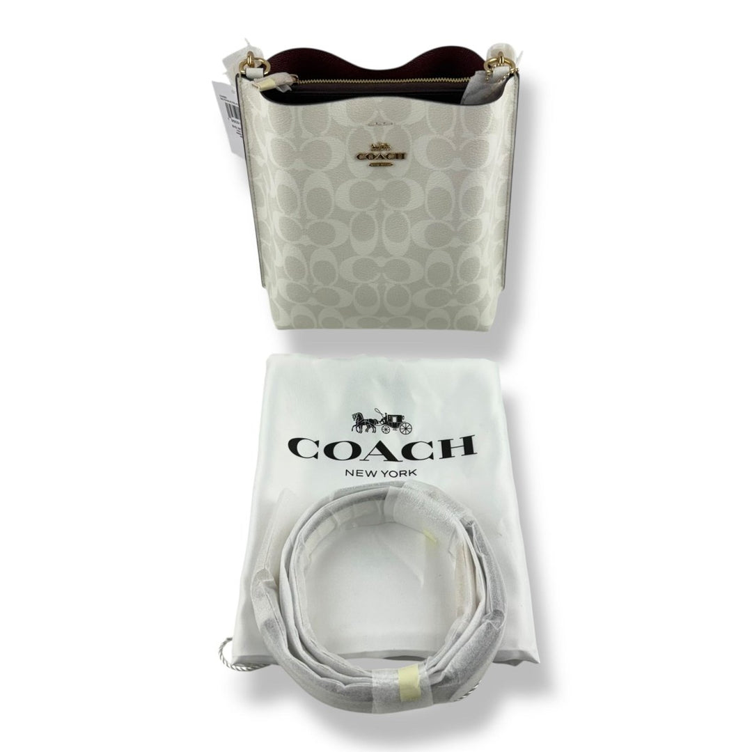 Coach Mollie Bucket Bag White Handbag - Lux Central
