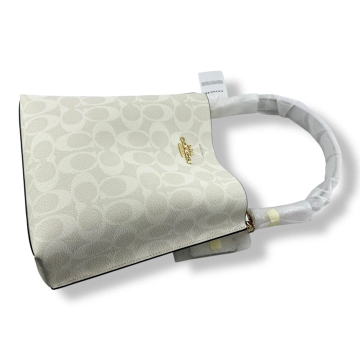 Coach Mollie Bucket Bag White Handbag - Lux Central