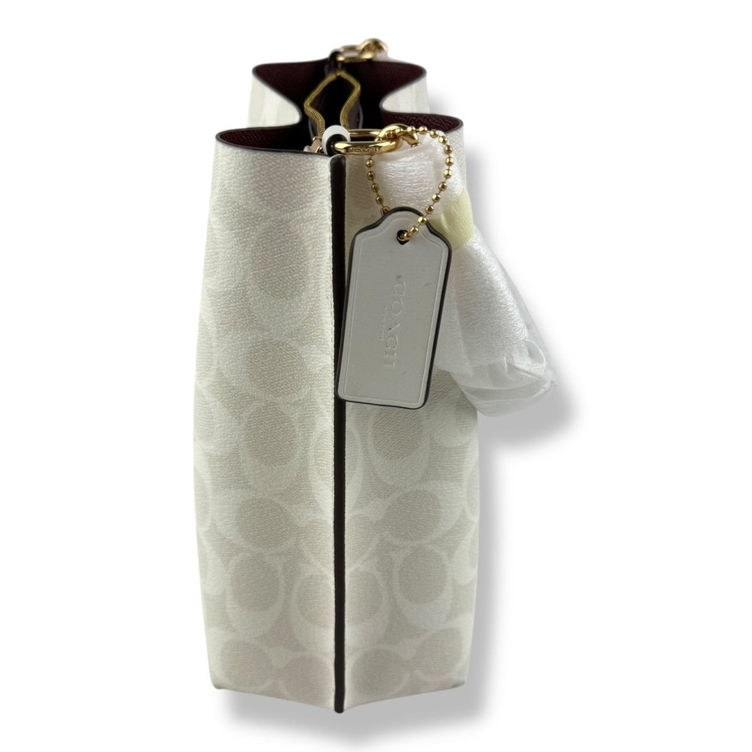 Coach Mollie Bucket Bag White Handbag - Lux Central