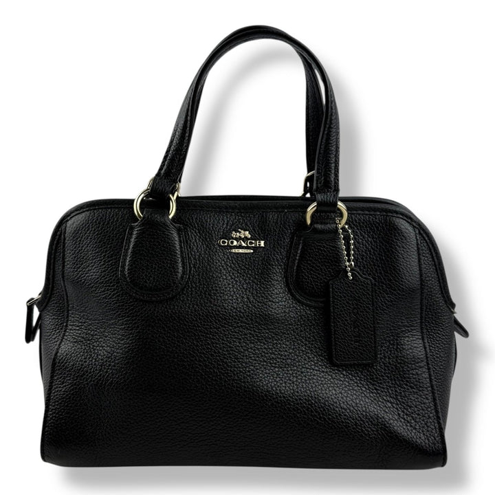 Coach Nolita Black Leather Mini Signature Tote - Lux Central