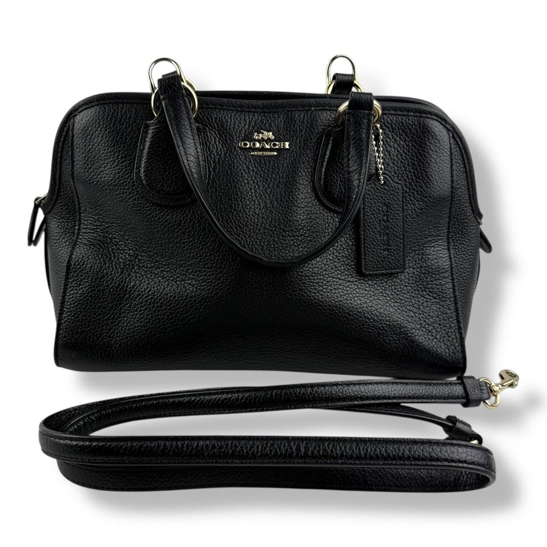 Coach Nolita Black Leather Mini Signature Tote - Lux Central