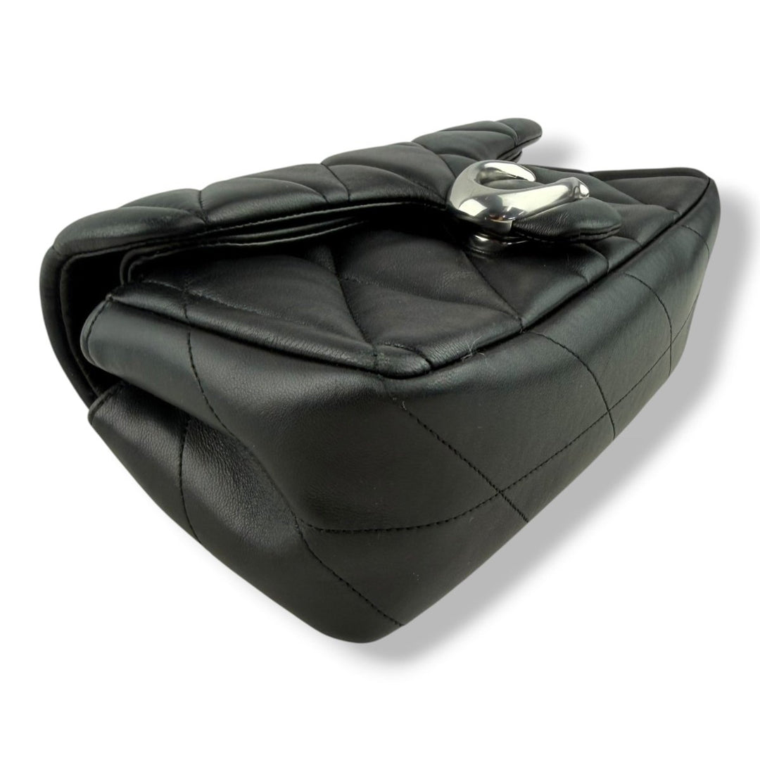 Coach Pillow Quilted Tabby 20 Black Nappa Leather Handbag - Lux Central