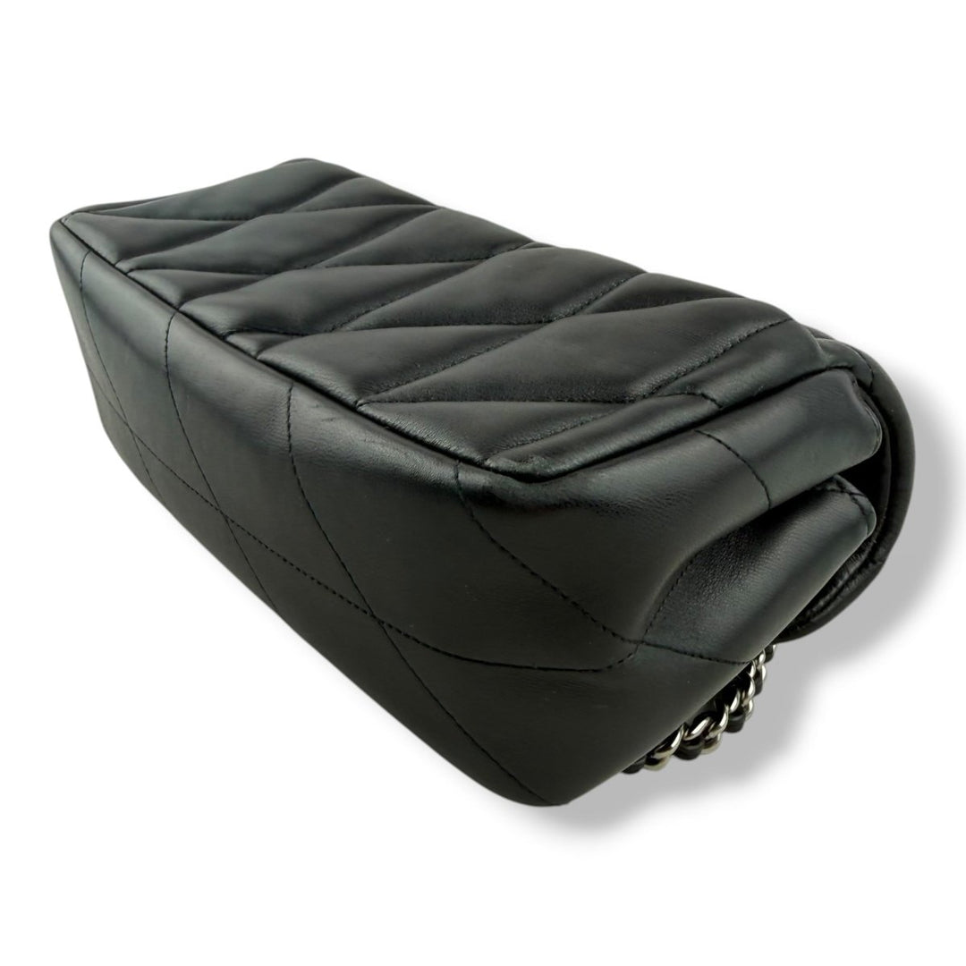 Coach Pillow Quilted Tabby 20 Black Nappa Leather Handbag - Lux Central