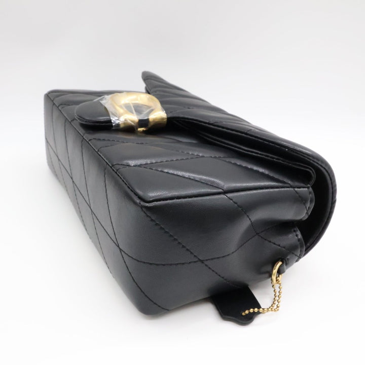 Coach Pillow Quilted Tabby 26 Black Nappa Leather Handbag - Lux Central