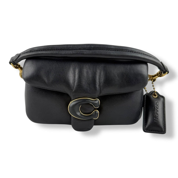 Coach Pillow Tabby 18 Black Leather Handbag - Lux Central