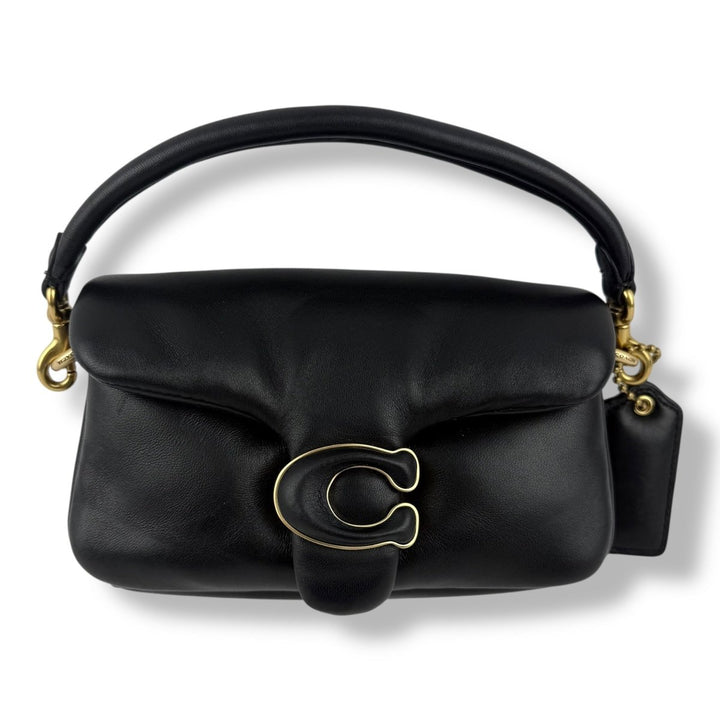 Coach Pillow Tabby 18 Black Leather Handbag - Lux Central