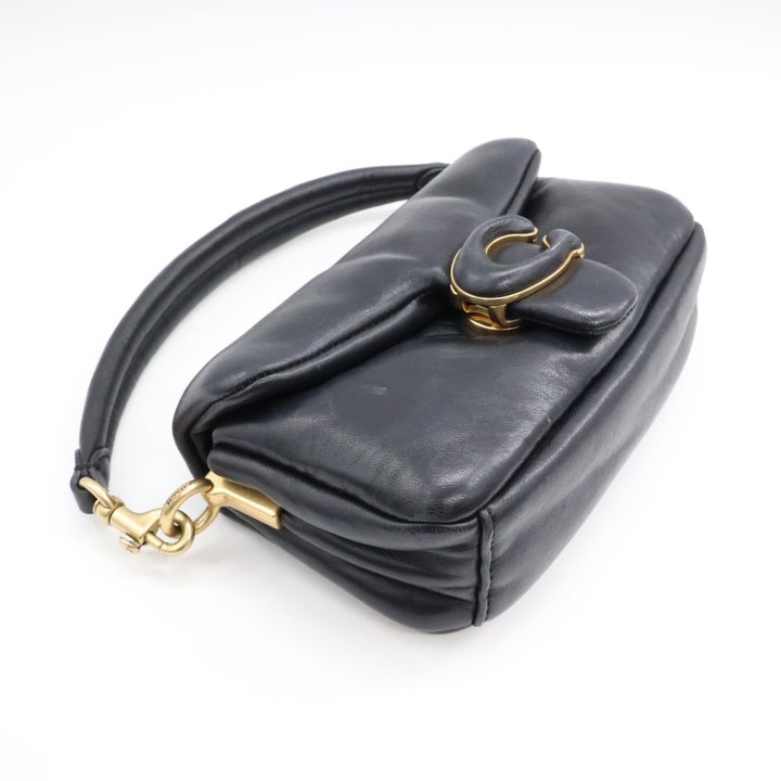 Coach Pillow Tabby 18 Black Leather Handbag - Lux Central