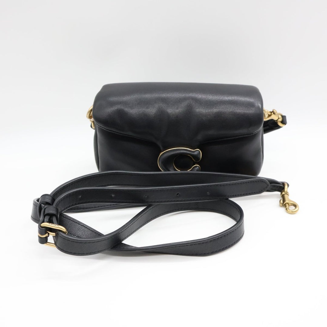 Coach Pillow Tabby 18 Black Leather Handbag - Lux Central