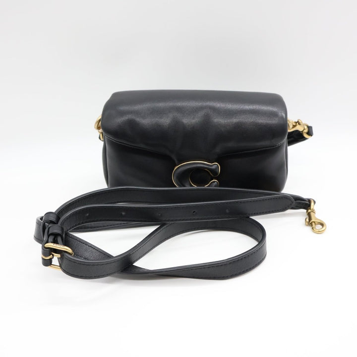 Coach Pillow Tabby 18 Black Leather Handbag - Lux Central