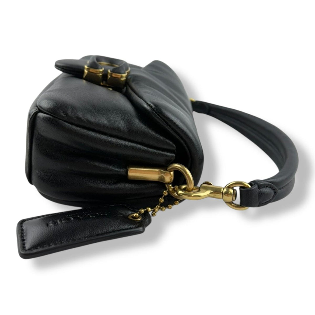 Coach Pillow Tabby 18 Black Leather Handbag - Lux Central