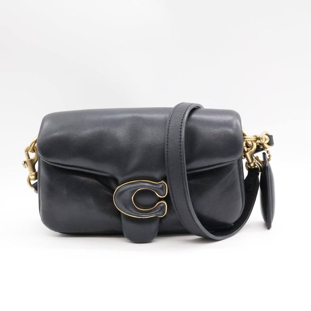 Coach Pillow Tabby 18 Black Leather Handbag - Lux Central