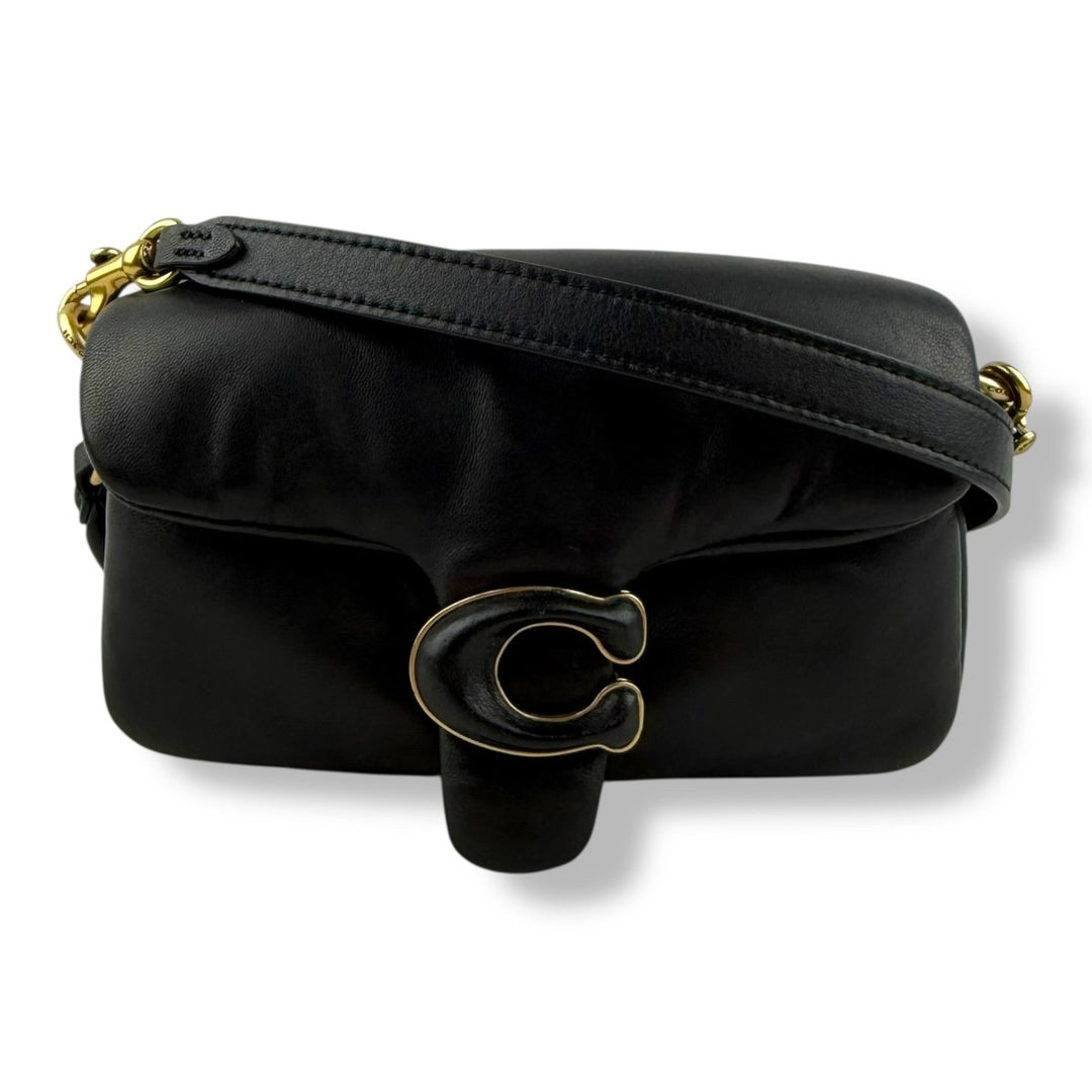 Coach Pillow Tabby 18 Black Leather Handbag - Lux Central