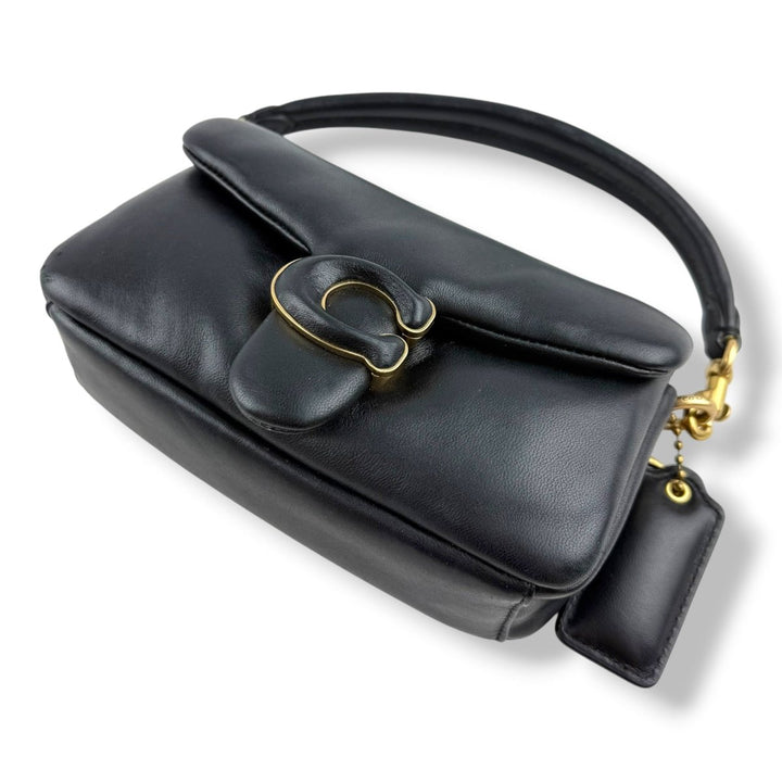 Coach Pillow Tabby 18 Black Leather Handbag - Lux Central