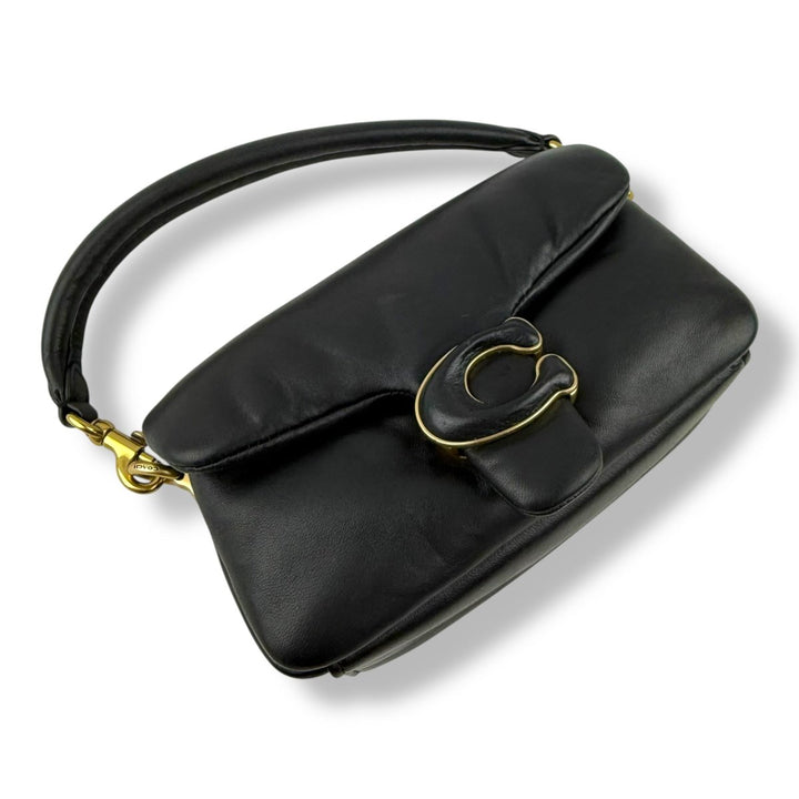Coach Pillow Tabby 18 Black Leather Handbag - Lux Central