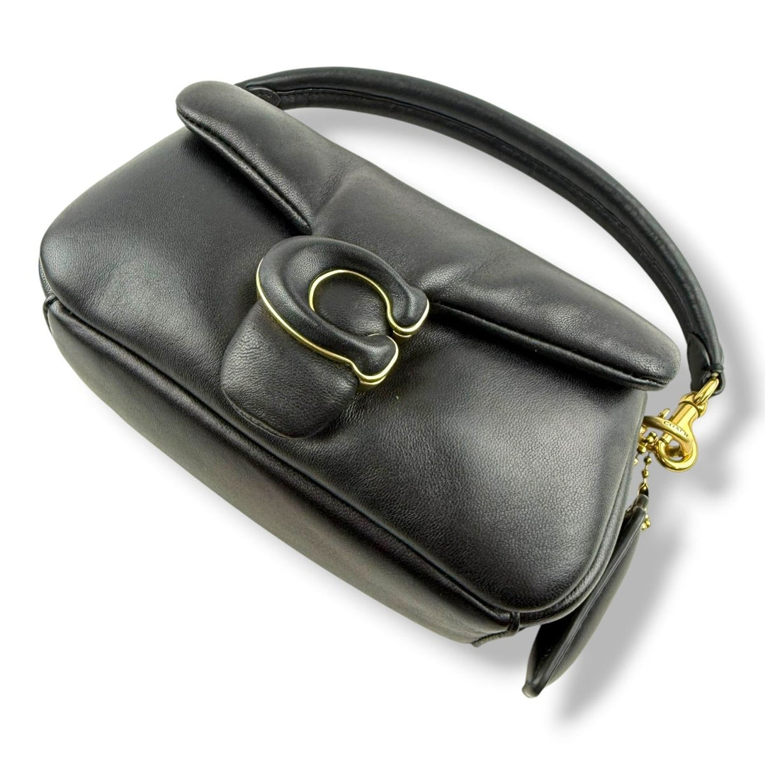 Coach Pillow Tabby 18 Black Leather Handbag - Lux Central