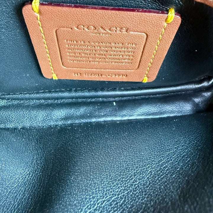 Coach Pillow Tabby 18 Black Leather Handbag - Lux Central