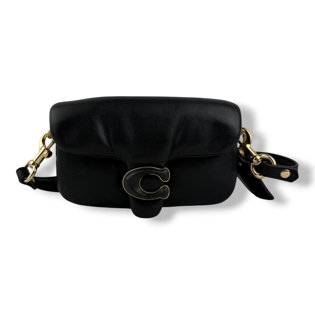 Coach Pillow Tabby 18 Black Leather Handbag - Lux Central