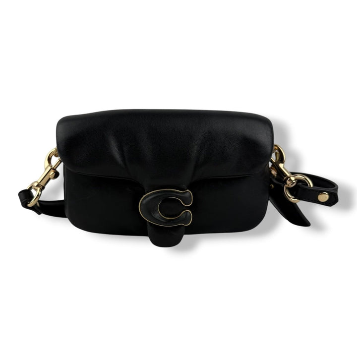 Coach Pillow Tabby 18 Black Leather Handbag - Lux Central