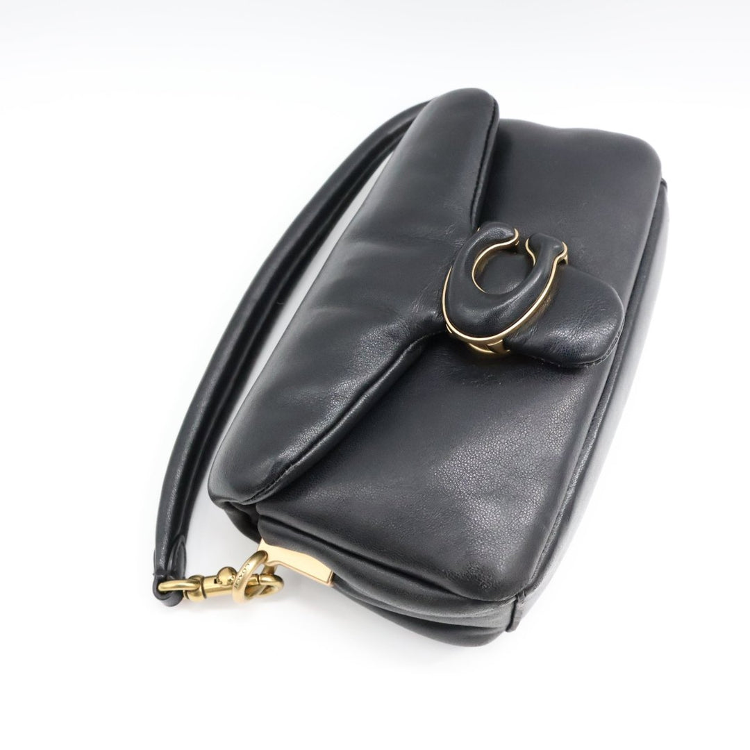Coach Pillow Tabby 18 Black Leather Handbag - Lux Central