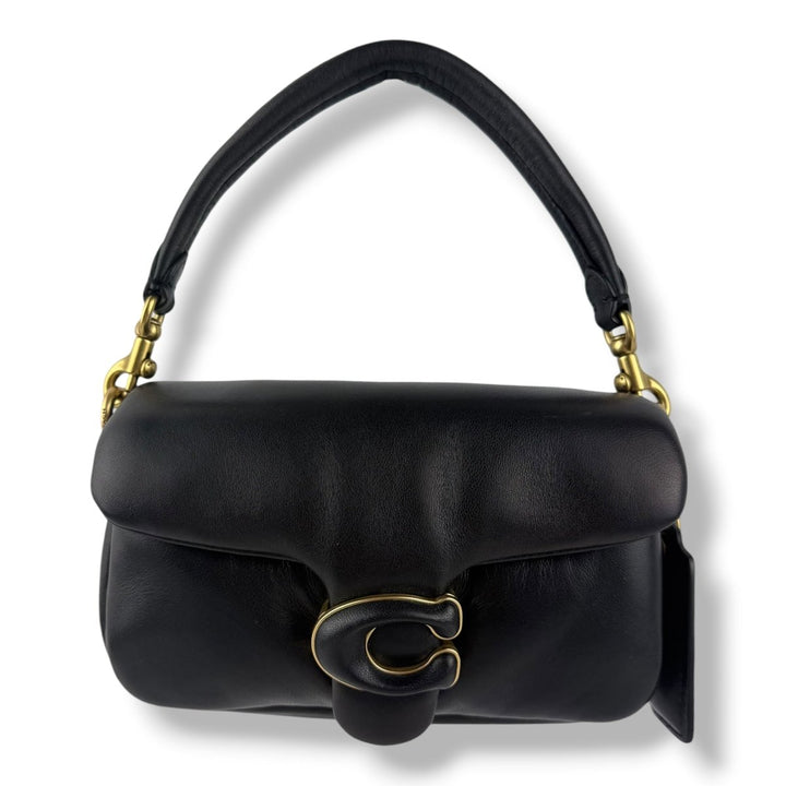 Coach Pillow Tabby 18 Black Leather Handbag - Lux Central