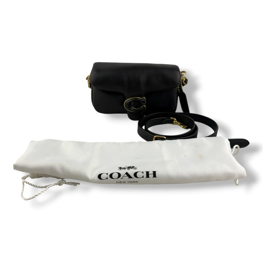 Coach Pillow Tabby 18 Black Leather Handbag - Lux Central