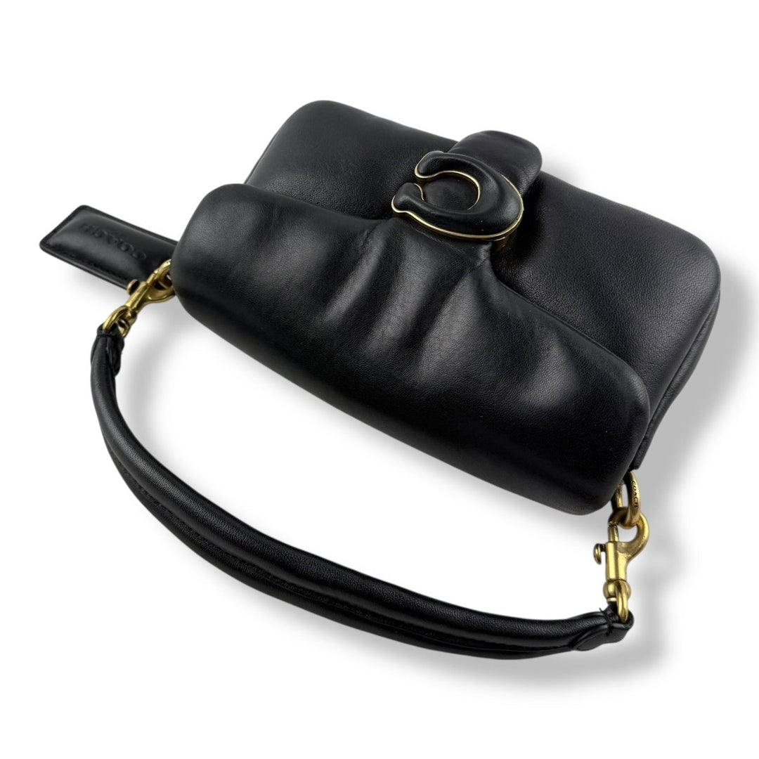 Coach Pillow Tabby 18 Black Leather Handbag - Lux Central