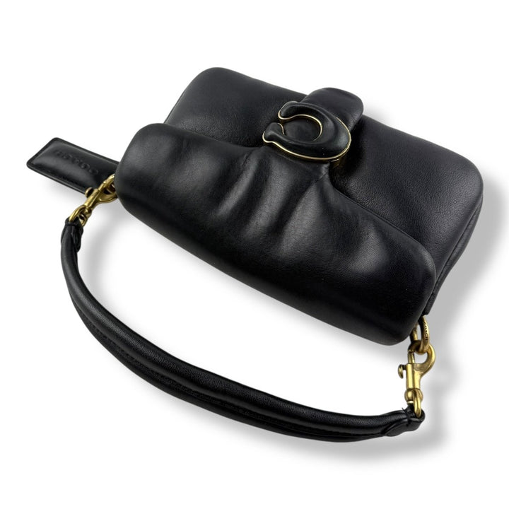 Coach Pillow Tabby 18 Black Leather Handbag - Lux Central