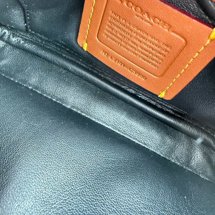 Coach Pillow Tabby 18 Black Leather Handbag - Lux Central