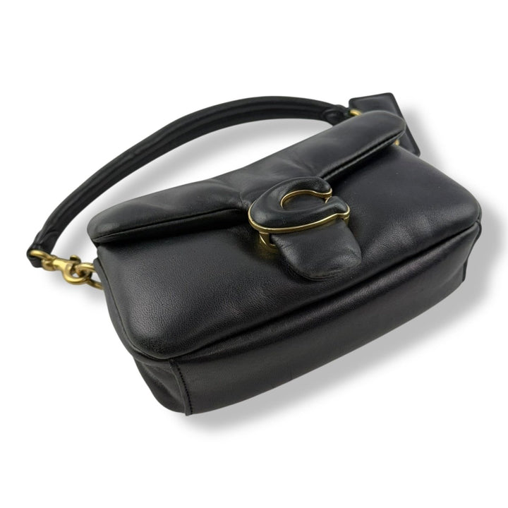 Coach Pillow Tabby 18 Black Leather Handbag - Lux Central