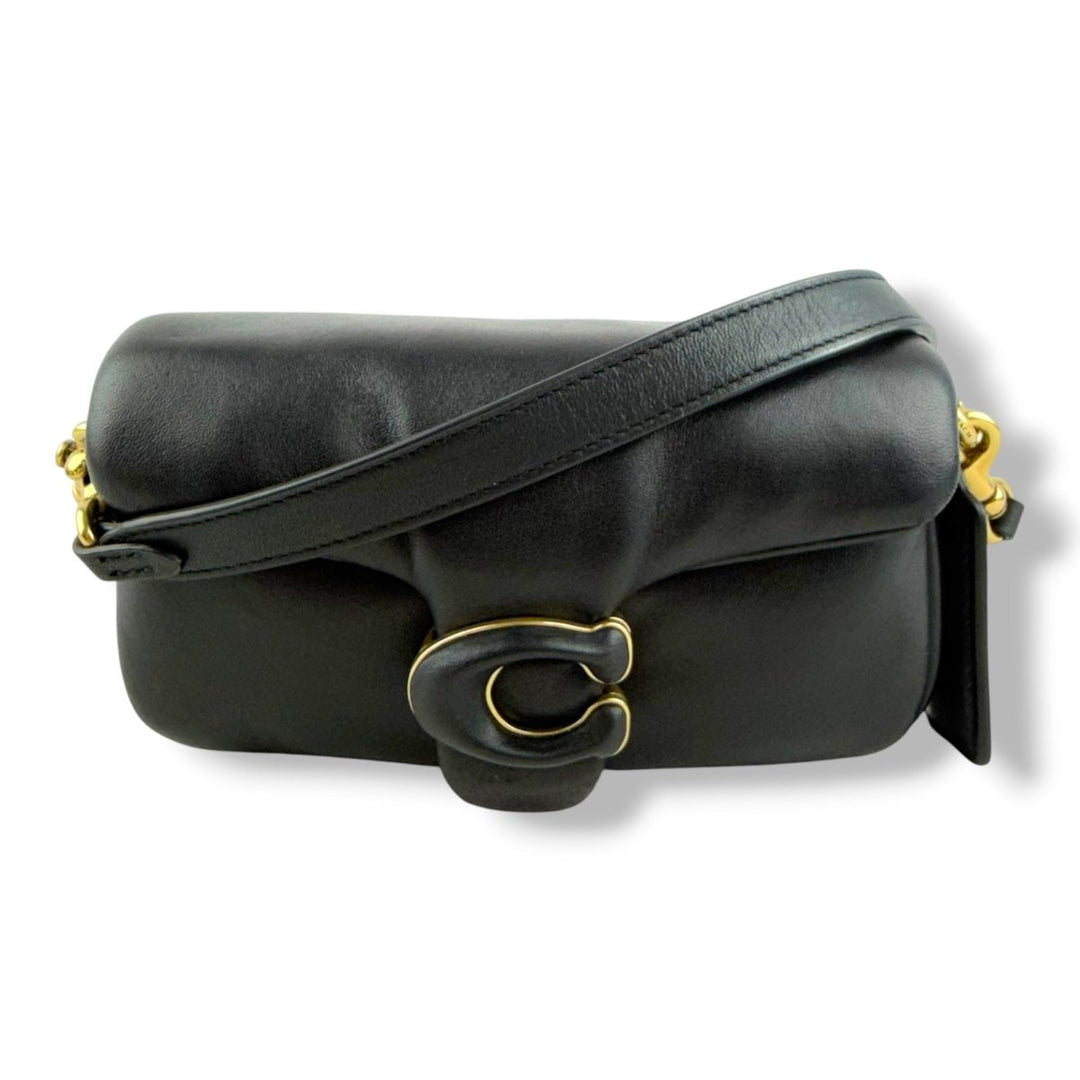 Coach Pillow Tabby 18 Black Leather Handbag - Lux Central