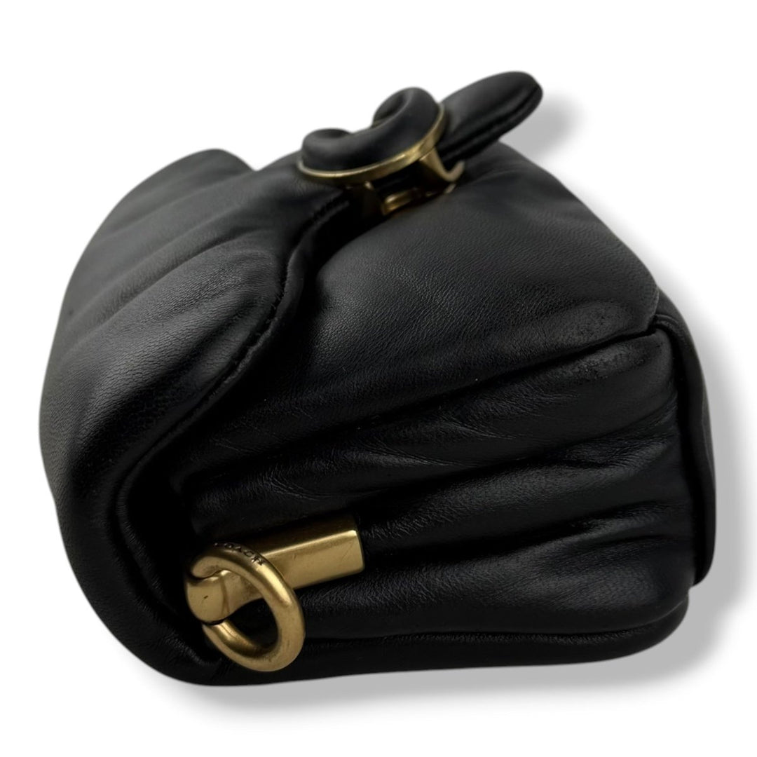 Coach Pillow Tabby 18 Black Leather Handbag - Lux Central