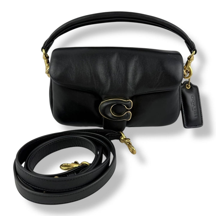 Coach Pillow Tabby 18 Black Leather Handbag - Lux Central