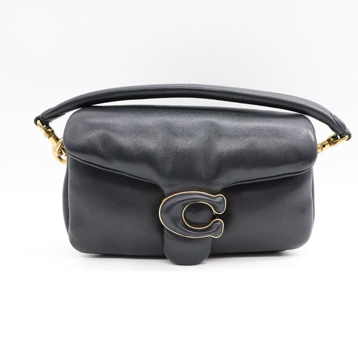 Coach Pillow Tabby 18 Black Leather Handbag - Lux Central