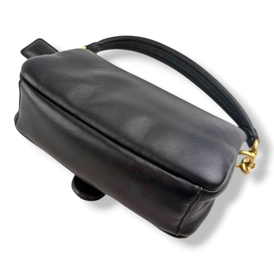 Coach Pillow Tabby 18 Black Leather Handbag - Lux Central