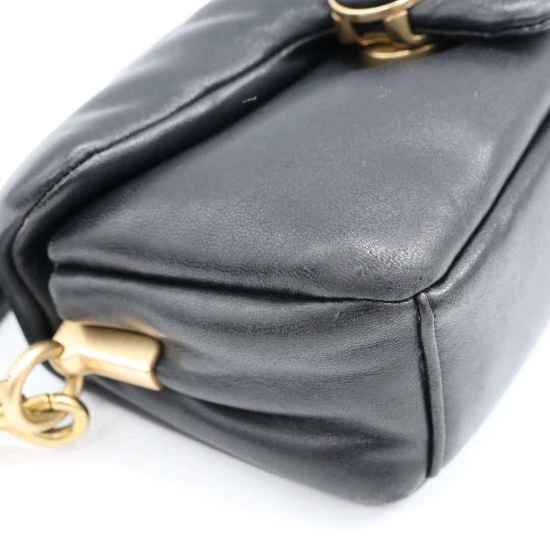 Coach Pillow Tabby 18 Black Leather Handbag - Lux Central
