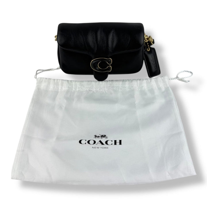 Coach Pillow Tabby 18 Black Leather Handbag - Lux Central