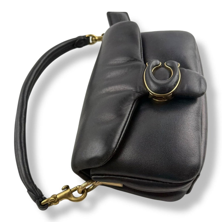 Coach Pillow Tabby 18 Black Leather Handbag - Lux Central