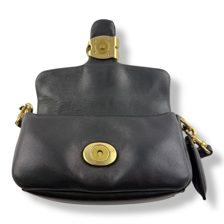 Coach Pillow Tabby 18 Black Leather Handbag - Lux Central