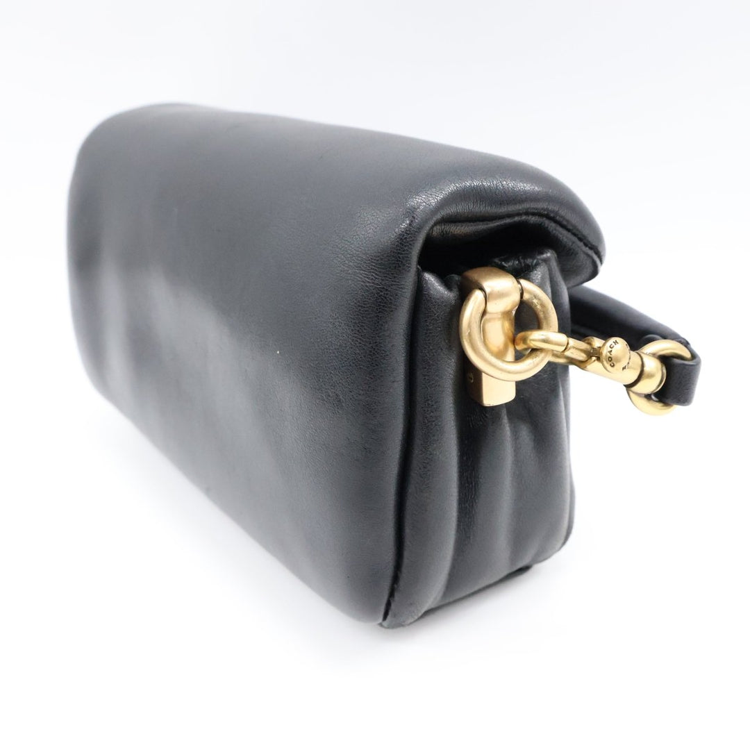 Coach Pillow Tabby 18 Black Leather Handbag - Lux Central