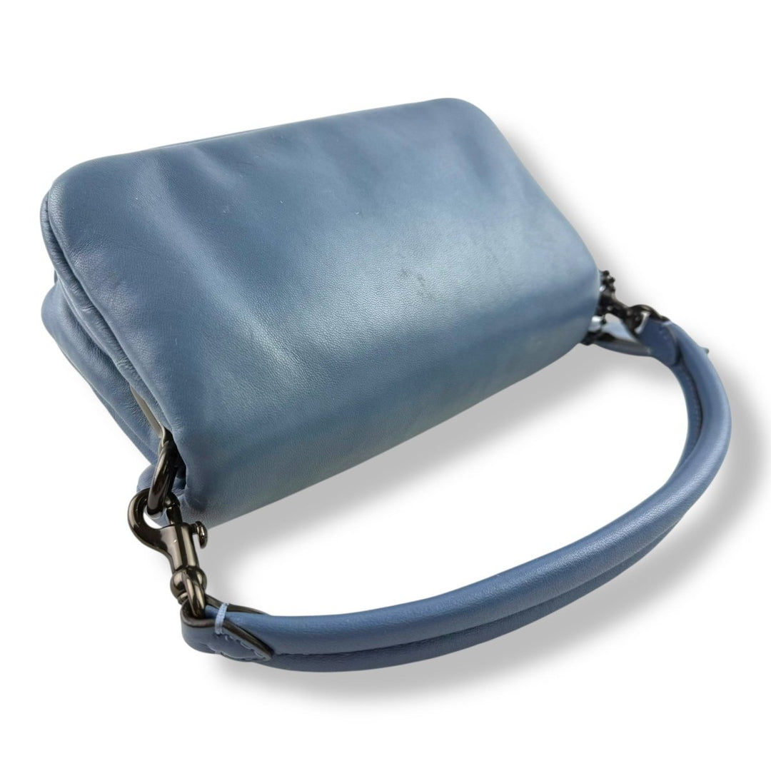 Coach Pillow Tabby 18 Blue Leather Handbag - Lux Central